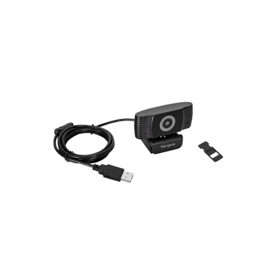 Targus Webcam Plus - Webcam Full HD 1080p con enfoque automático